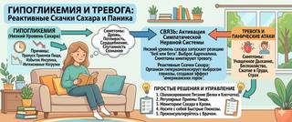 Гипогликемия и тревога: реактивные скачки сахара и паника