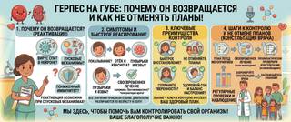 Герпес на губе: симптомы, лечение и как остановить рецидивы