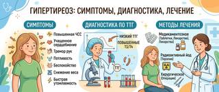 Гипертиреоз: симптомы, диагностика по ТТГ и методы лечения