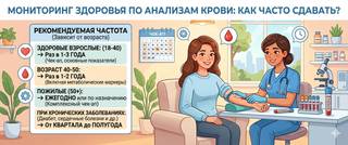 Мониторинг здоровья по анализам крови: как часто сдавать