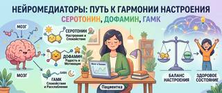 Нейромедиаторы: серотонин, дофамин, ГАМК и баланс настроения
