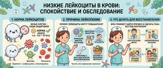 Низкие лейкоциты в крови: причины лейкопении и что делать