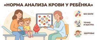 Норма анализа крови у ребёнка: показатели по возрасту