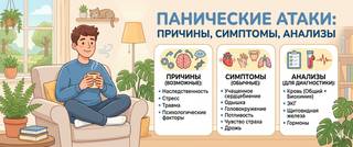 Панические атаки: причины, симптомы и какие анализы сдать