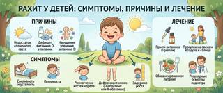 Рахит у детей: симптомы, причины, диагностика и лечение