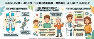 Теломеры и старение: что показывает анализ на длину теломер