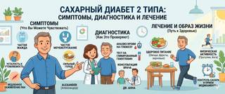 Сахарный диабет 2 типа: симптомы, диагностика и лечение