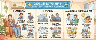 Дефицит витамина D: симптомы, причины, анализы и лечение