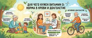 Для чего нужен витамин D: норма в крови и долголетие