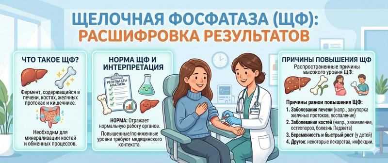Щелочная фосфатаза (ЩФ): норма в крови и расшифровка анализа