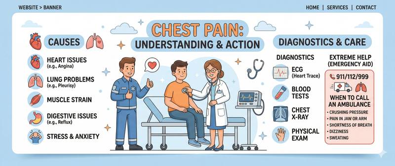 Chest Pain: Causes, Diagnosis and When to Call Emergency