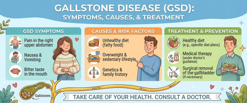 Gallstone Disease: Symptoms, Causes, Diagnosis and Treatment