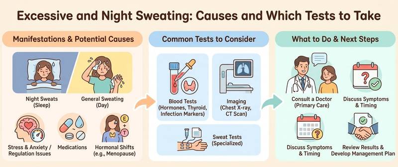 Excessive and Night Sweating: Causes and Which Tests to Take