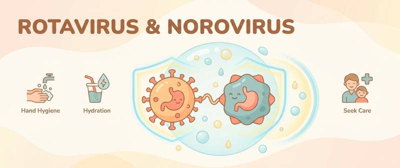 Rotavirus and Norovirus: Symptoms, Contagiousness, Vaccine