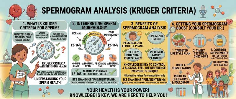 Kruger Sperm Morphology: Normal Values and Interpretation