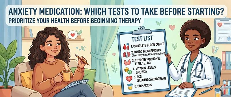 Anxiety Pills: Which Lab Tests to Take Before Starting Therapy