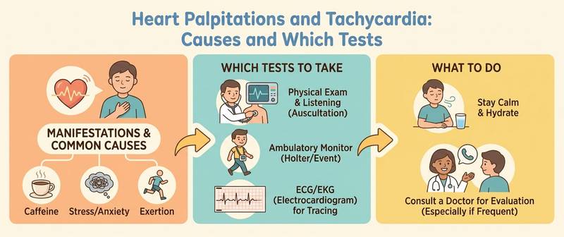 Heart Palpitations and Tachycardia: Causes and Which Tests