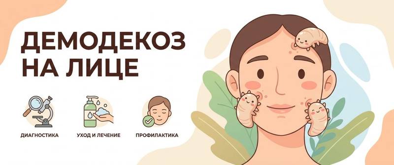 Демодекоз: симптомы, клещ на лице, анализ и лечение