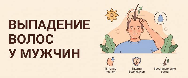 Выпадение волос у мужчин: причины, анализы и лечение