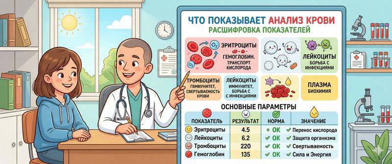 Что показывает анализ крови: расшифровка всех показателей