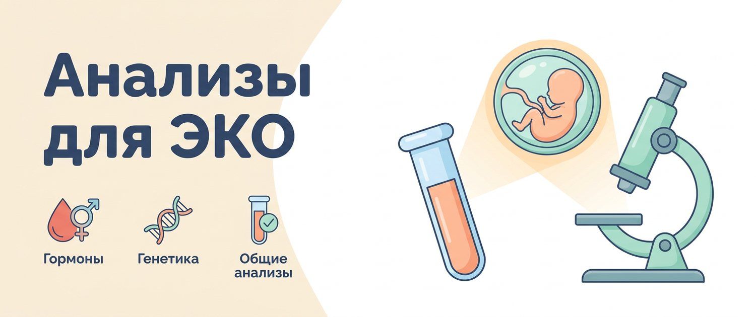 Анализы для ЭКО: список обоим партнёрам по приказу 803н