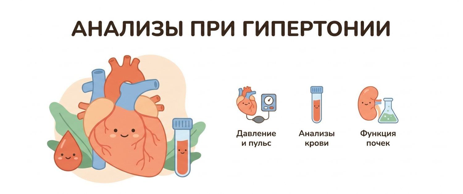 Какие анализы сдать при высоком давлении и гипертонии
