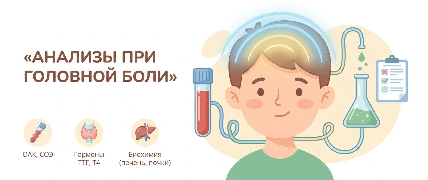 Какие анализы сдать при головной боли и зачем они нужны
