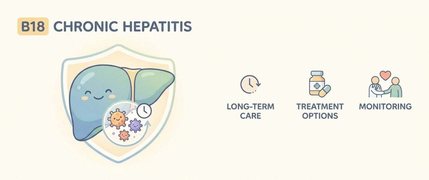 B18 — Chronic Viral Hepatitis ICD-10 Code Explained Simply
