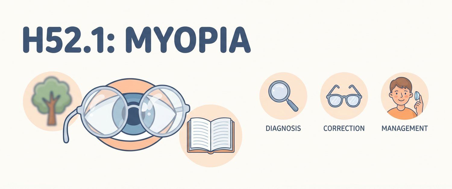 H52.1 — Myopia in ICD-10: What This Diagnosis Code Means