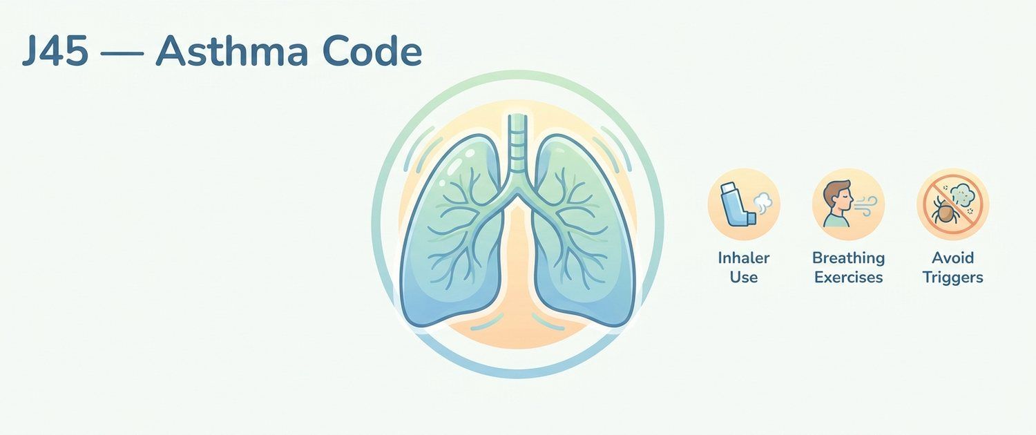 J45 — Asthma ICD-10 Code Explained in Plain Language