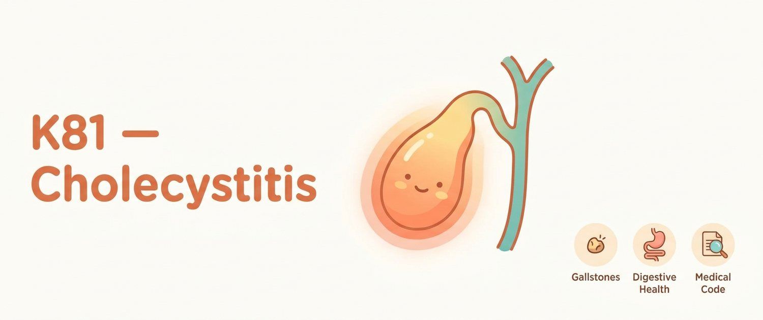 K81 — Cholecystitis: What This ICD-10 Diagnosis Code Means