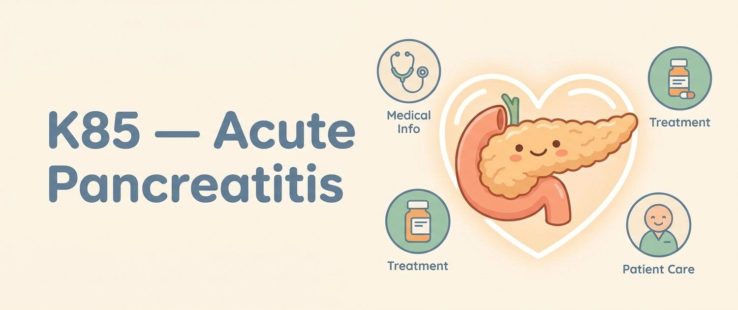 K85 — Acute Pancreatitis: What the ICD-10 Code Means