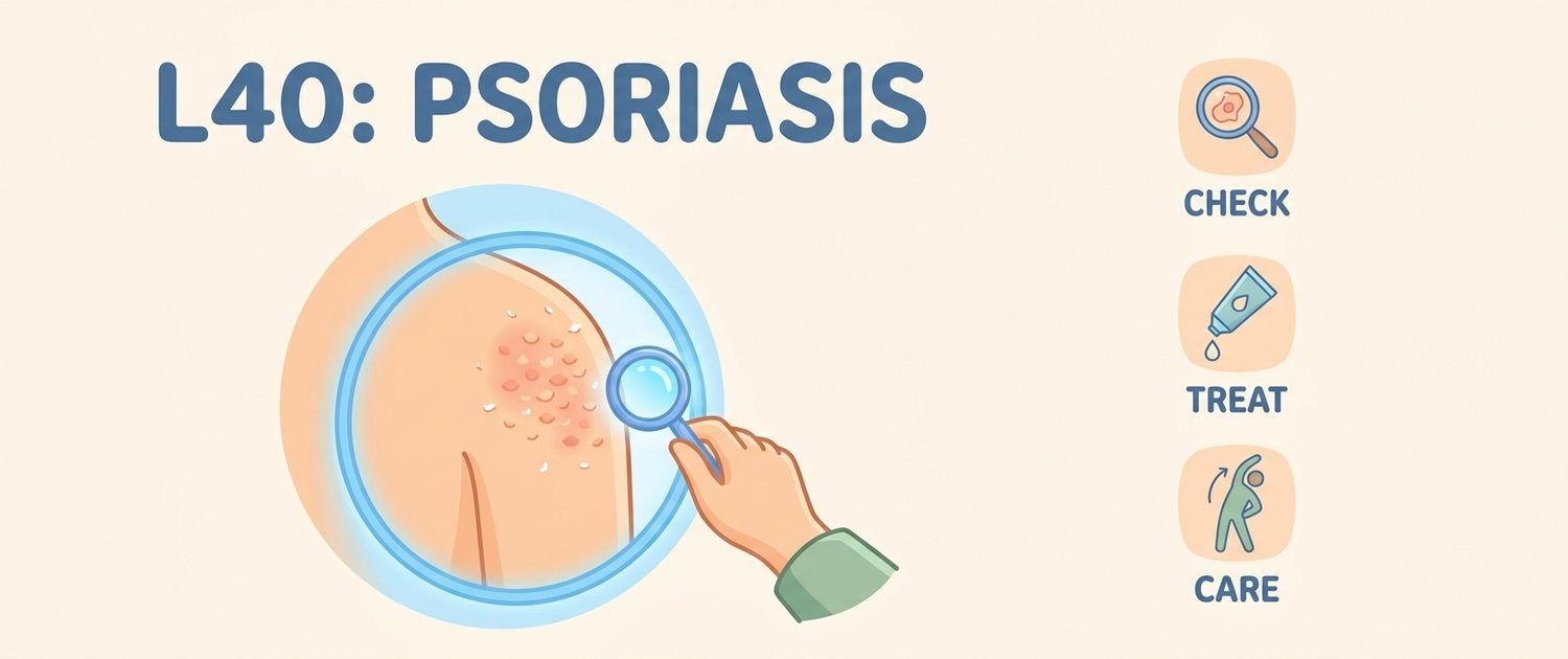 L40 — What This ICD-10 Psoriasis Code Means on Your Records