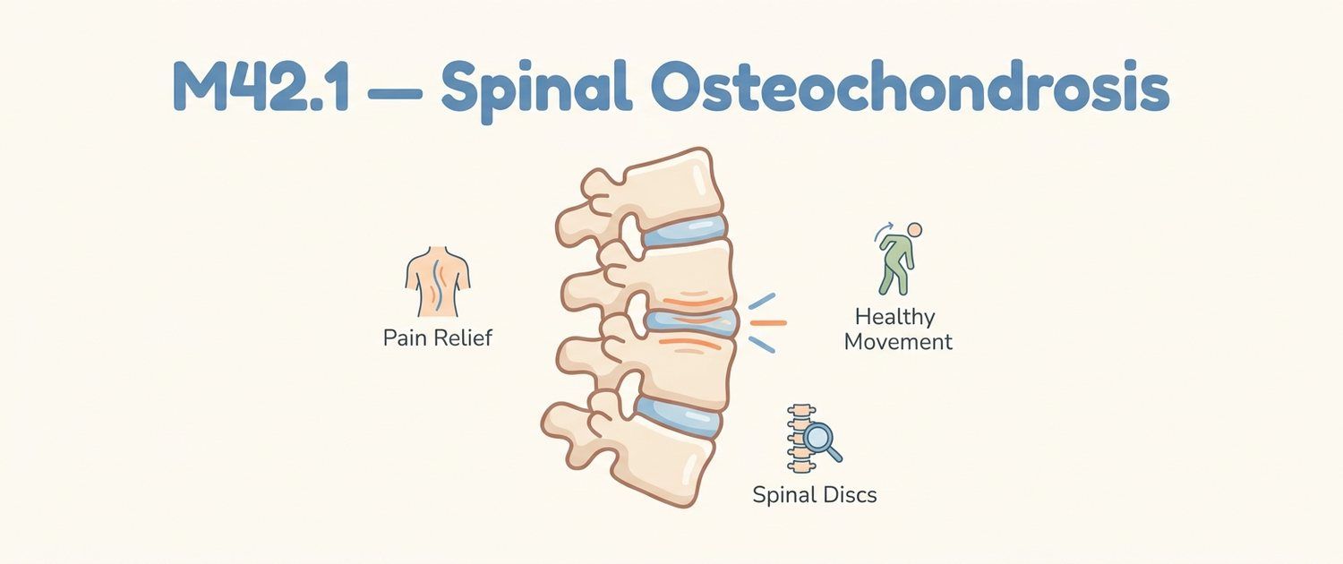 M42.1 — Adult Osteochondrosis of Spine: ICD-10 Code Explained