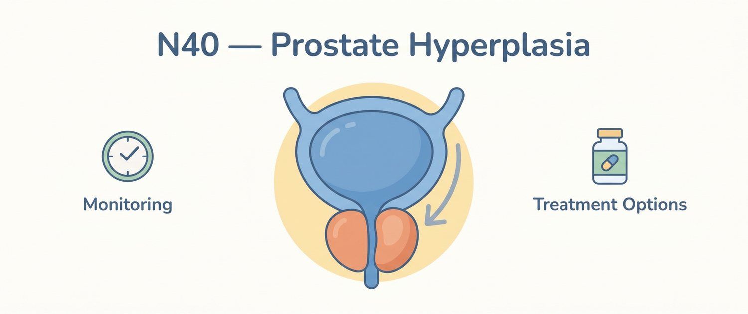 N40 — Hyperplasia of Prostate: What This ICD-10 Code Means