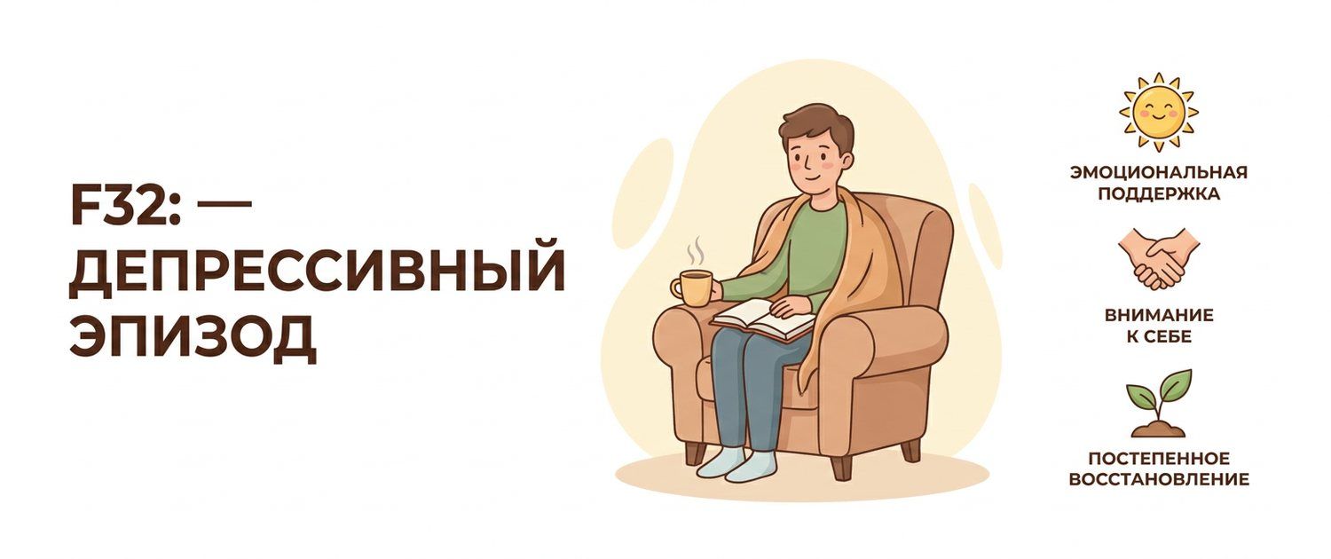 F32 — что за диагноз: депрессивный эпизод по МКБ-10 простыми словами