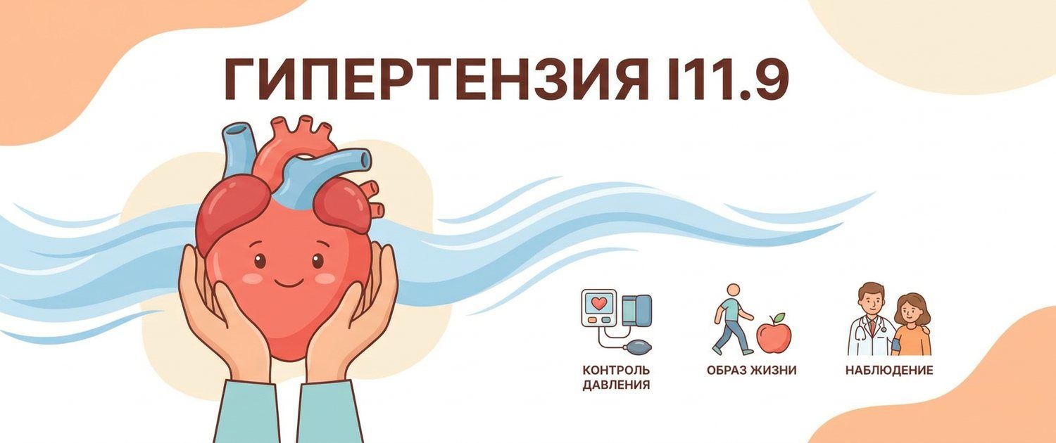 I11.9 — что за диагноз: гипертоническая болезнь сердца, расшифровка