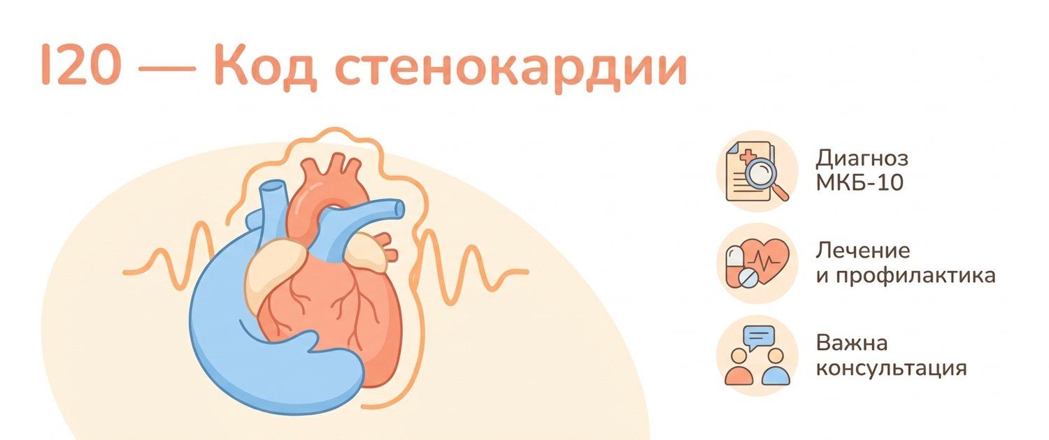 I20 — что за диагноз: код МКБ-10 стенокардии напряжения