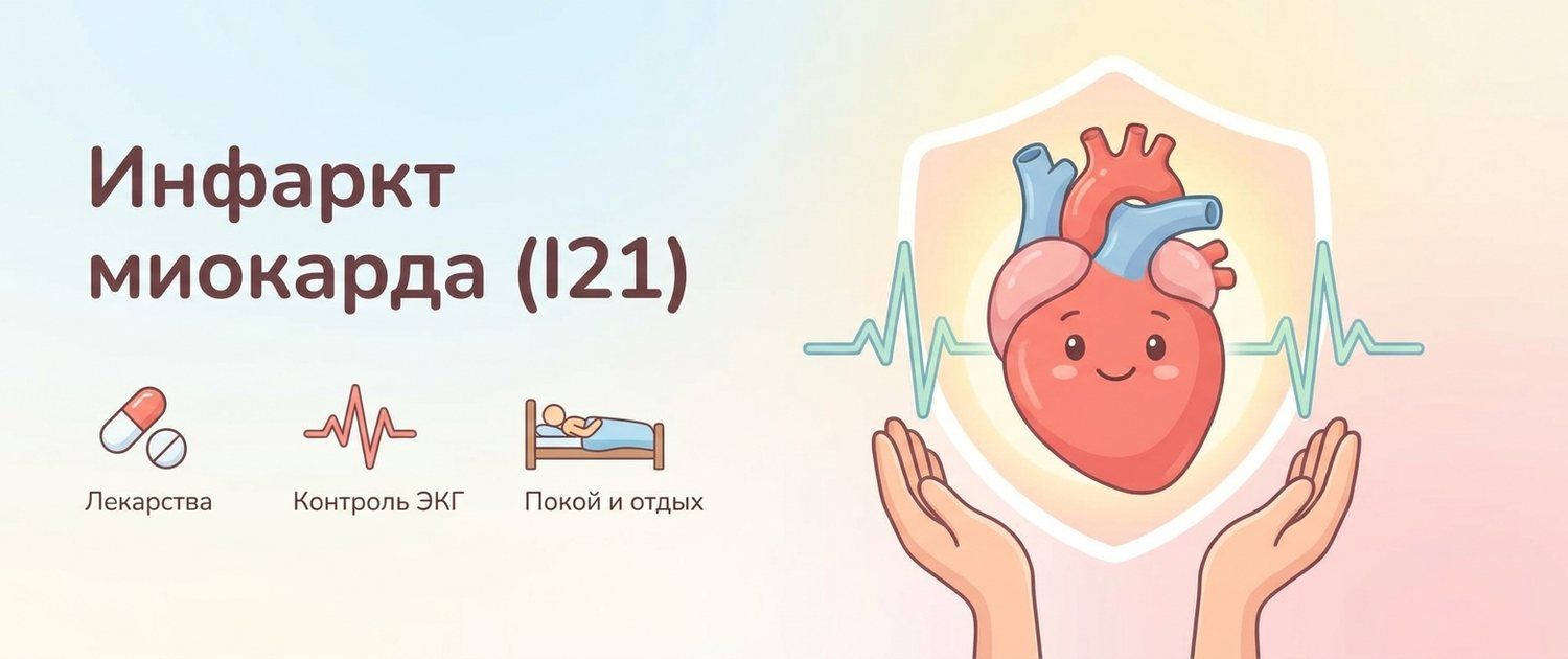 I21 — что за диагноз: код МКБ-10 острого инфаркта миокарда
