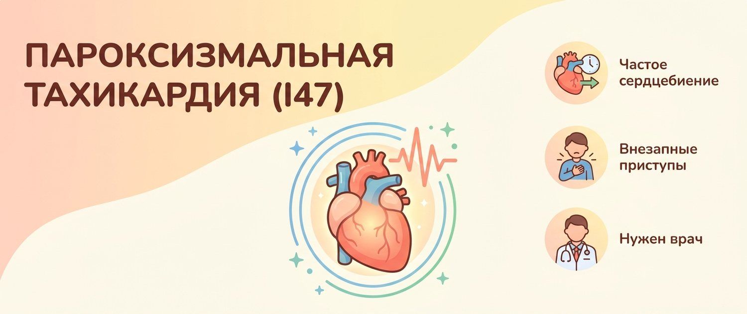 I47 — пароксизмальная тахикардия: что означает код МКБ-10