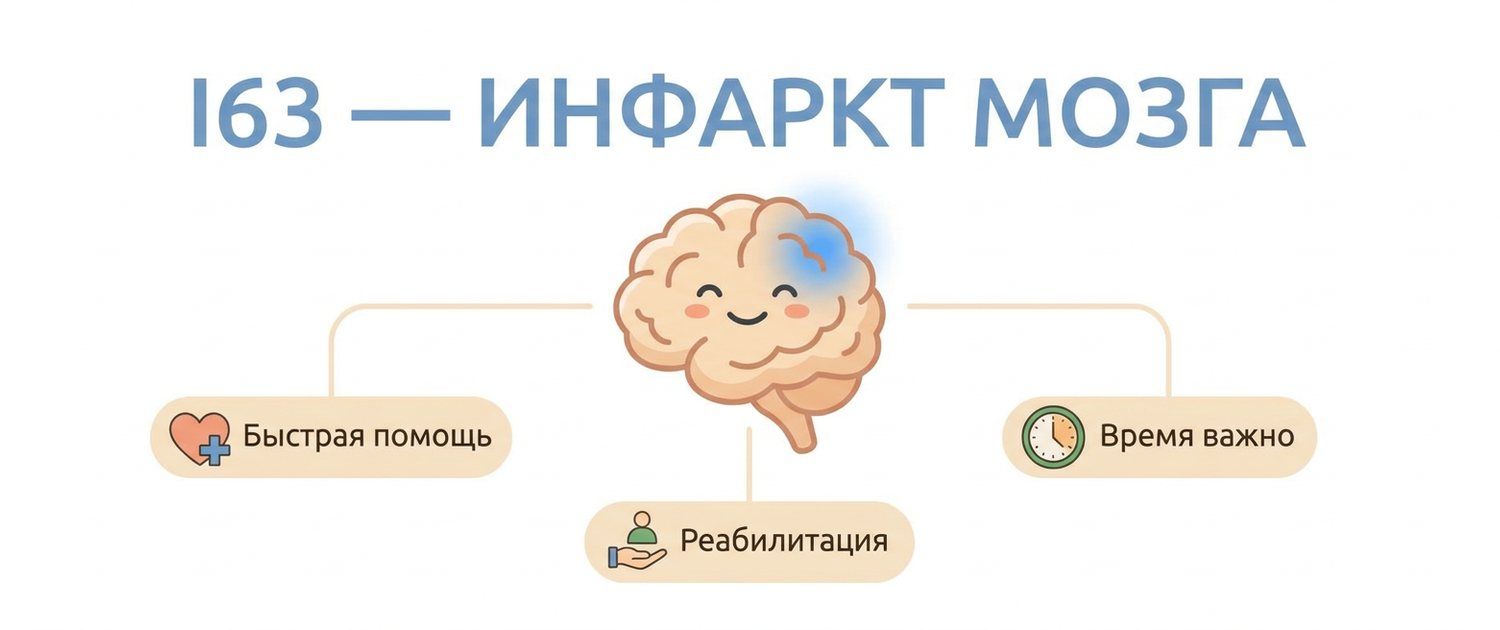 I63 — инфаркт мозга: что означает код МКБ-10 ишемического инсульта