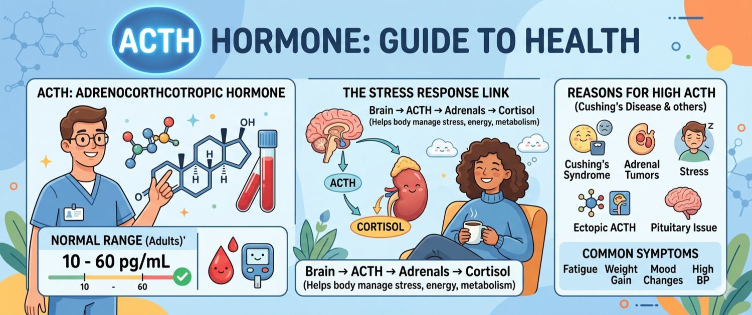 ACTH Test: Normal Range, High and Low Levels, Interpretation