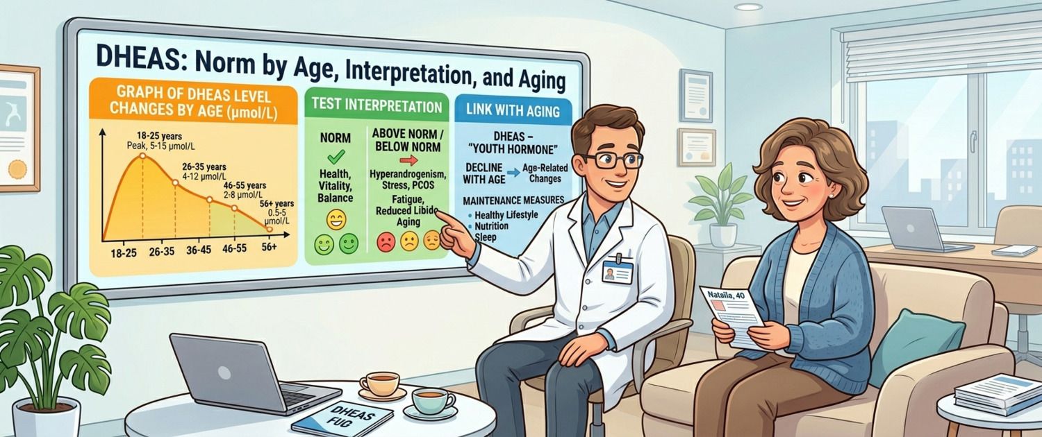 DHEA-S Blood Test: Normal Levels by Age, Interpretation and Ageing