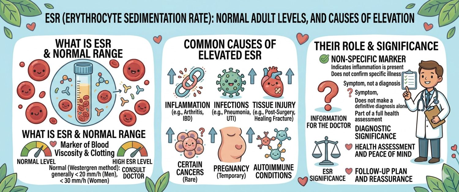 ESR Blood Test: Normal Range by Age and Sex Explained