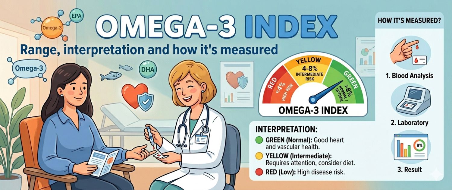 Omega-3 Index: Normal Range, Interpretation and How It's Measured