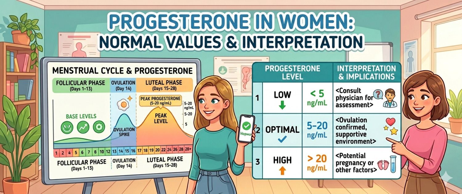 Progesterone in Women: Normal Range by Cycle Day and Day 21
