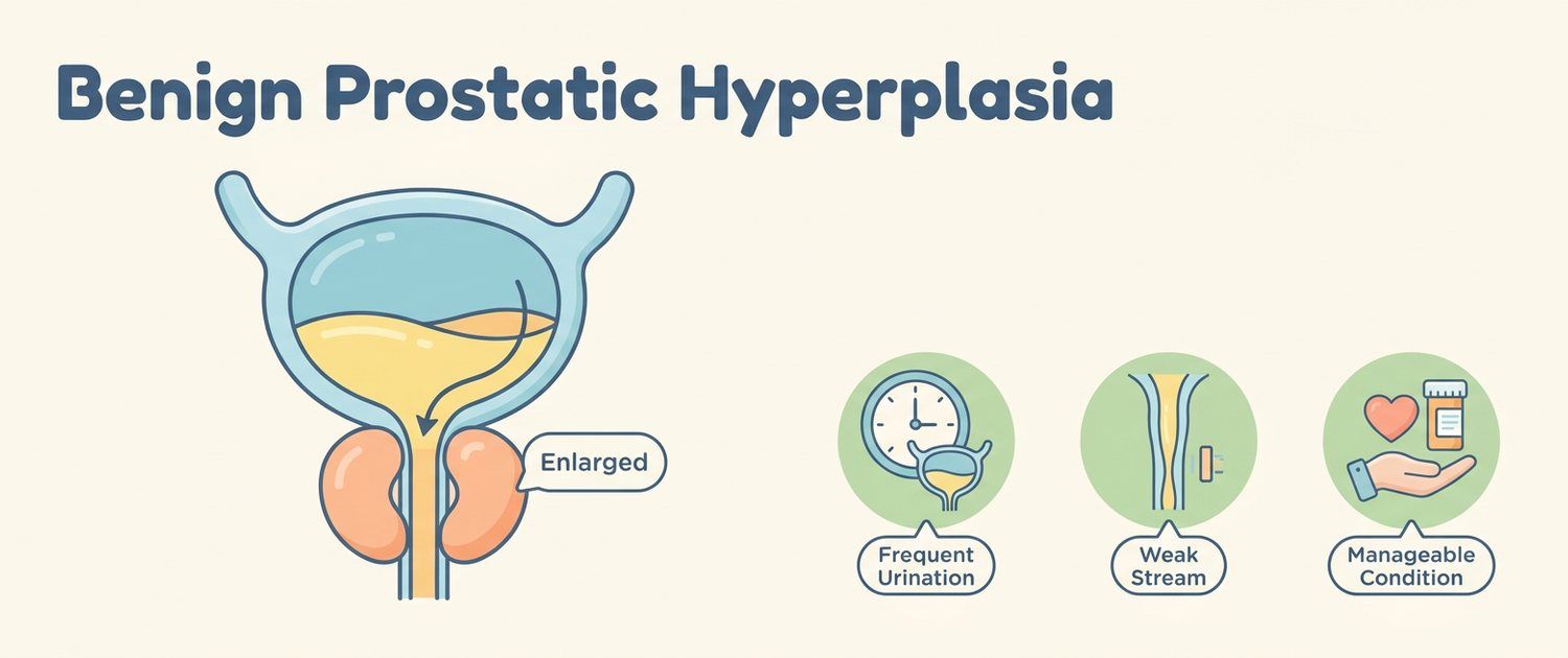 Benign Prostatic Hyperplasia: Symptoms and Which Tests
