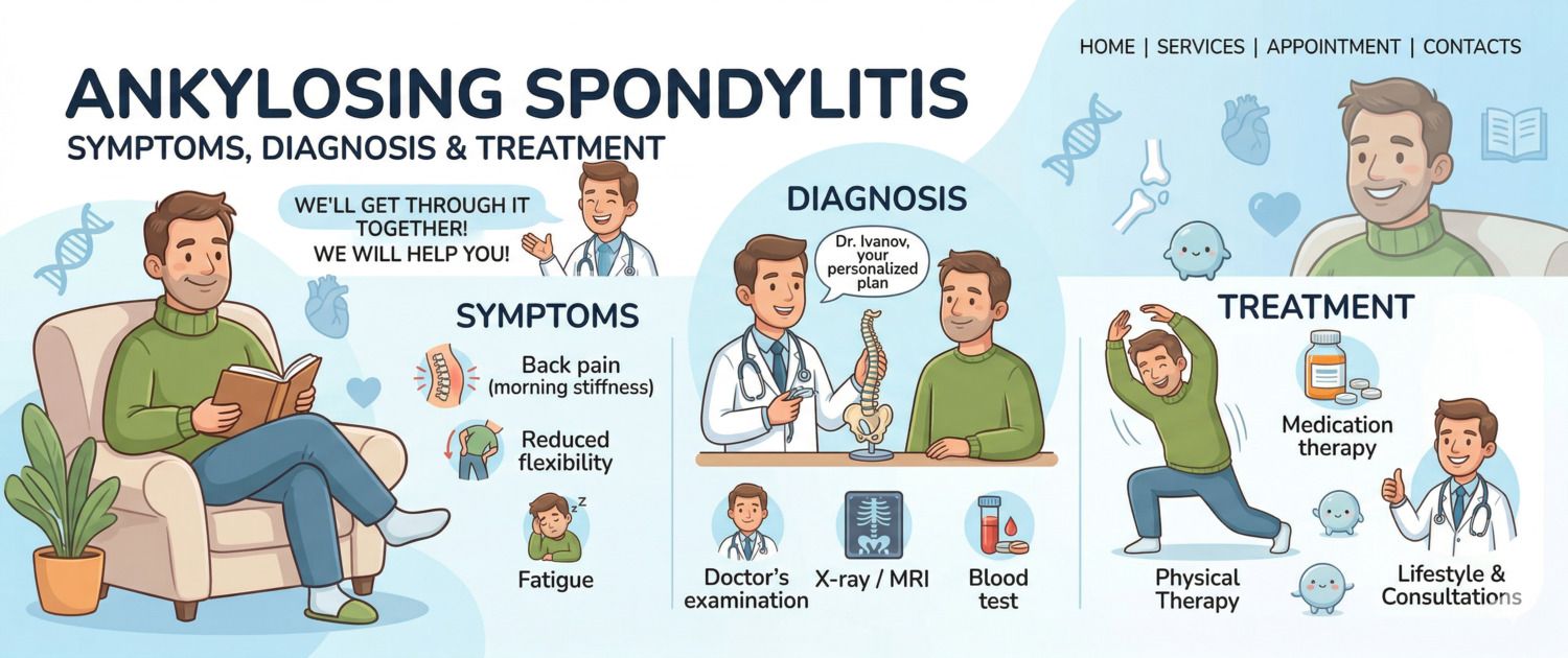 Ankylosing Spondylitis: Symptoms, Diagnosis and Treatment