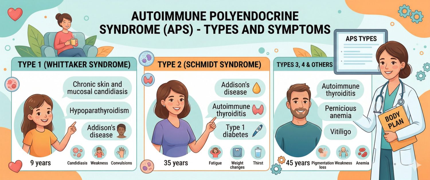 Autoimmune Polyendocrine Syndrome: Types and Symptoms