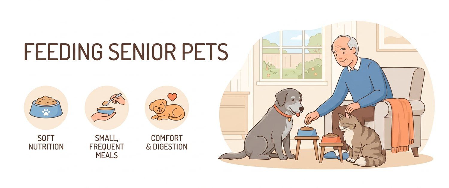 Feeding an Older Cat or Dog: What the Blood Test Shows